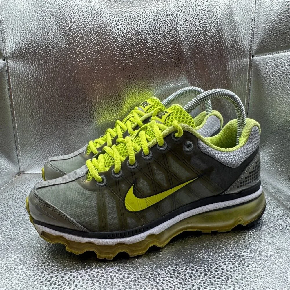 Size 6.5 Nike Air Max+ 2009 Stealth Cybe Womens Gray Athletic Shoes 354750-013‎